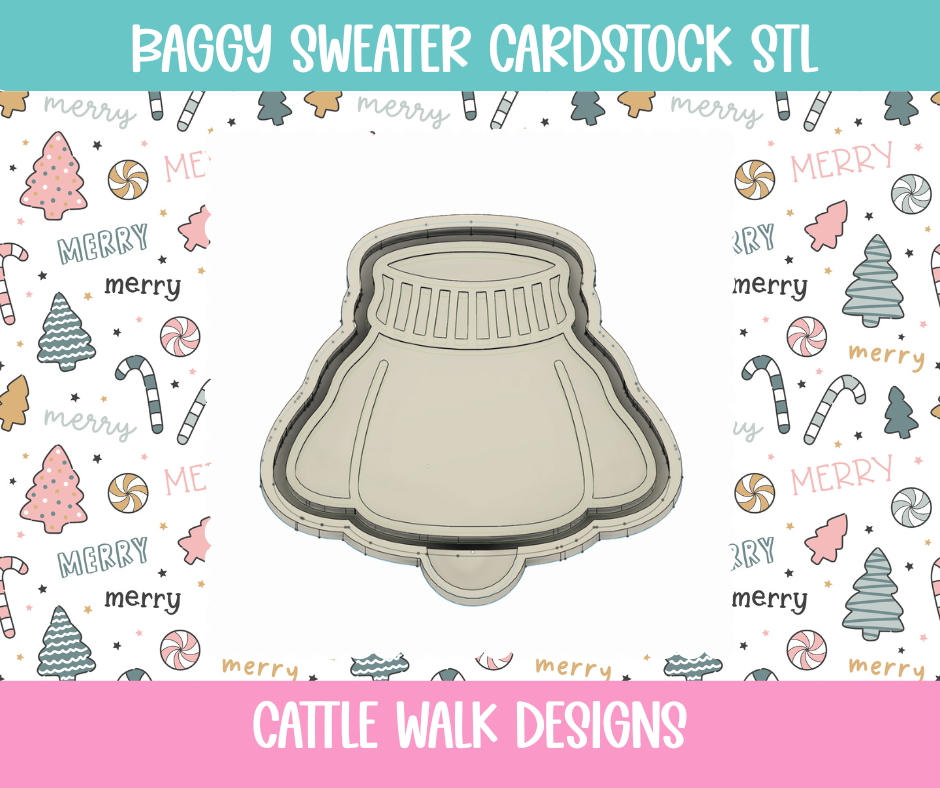 Baggy Sweater Cardstock STL