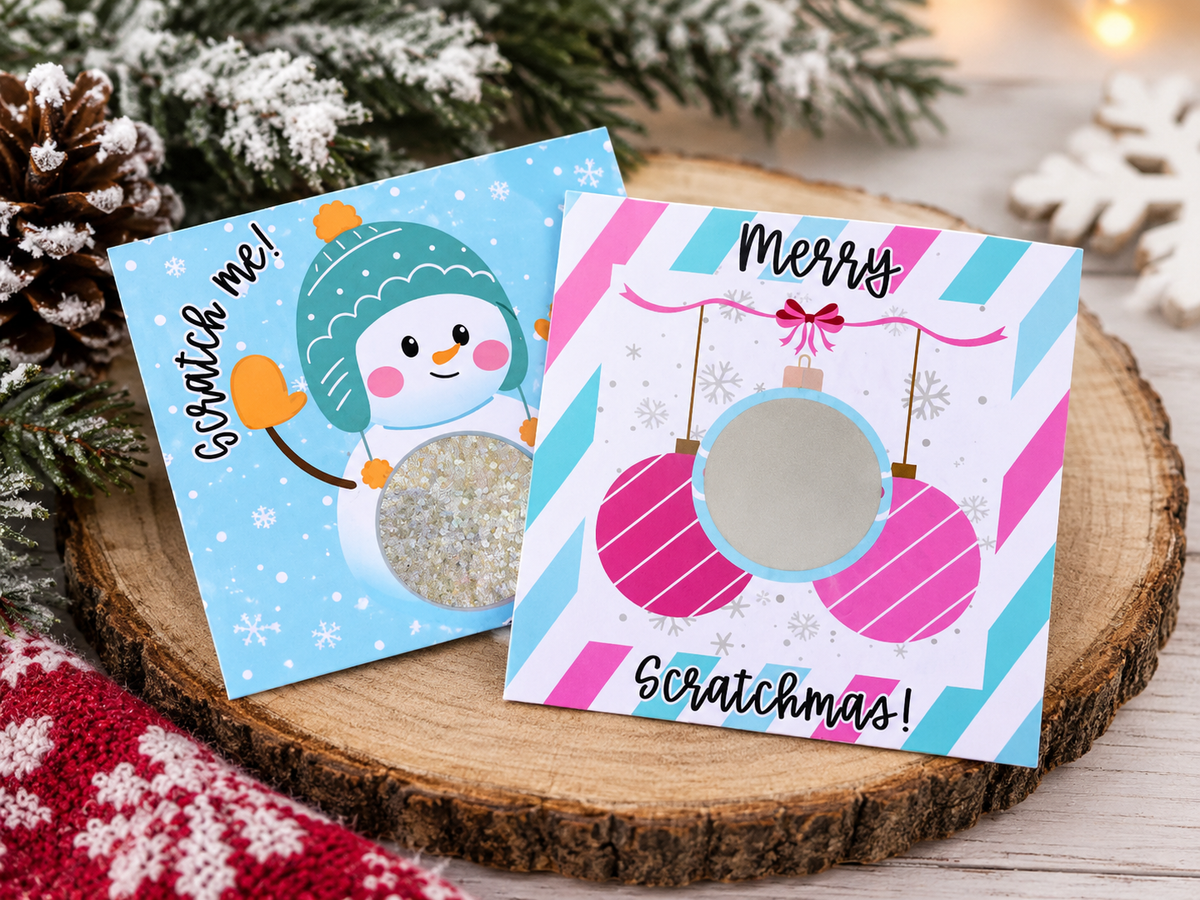 Custom Business Scratch-Off Cards | Personalized Double-Sided Printing