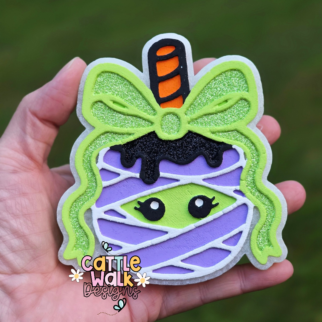 Mummy Pumpkin Freshie | Pink Apple Punch Car Freshie | Cute Halloween Air Freshener | Summerween Decor