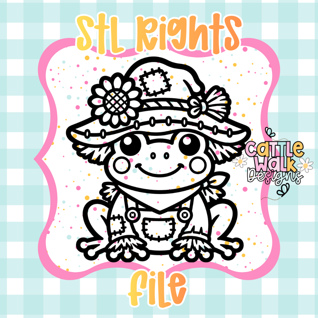 STL Rights File | Scarecrow Frog | Commercial STL License for Mold Makers & Designers