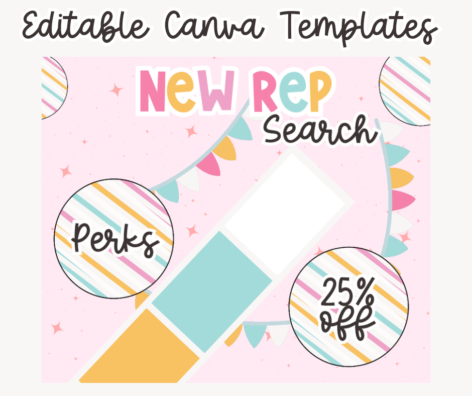 Pink Pop Promo Pack – Editable Canva Templates for Small Businesses