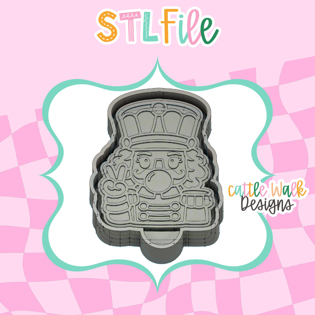 Nutcracker STL File | Freshie Mold Housing | 3D Print Digital Download