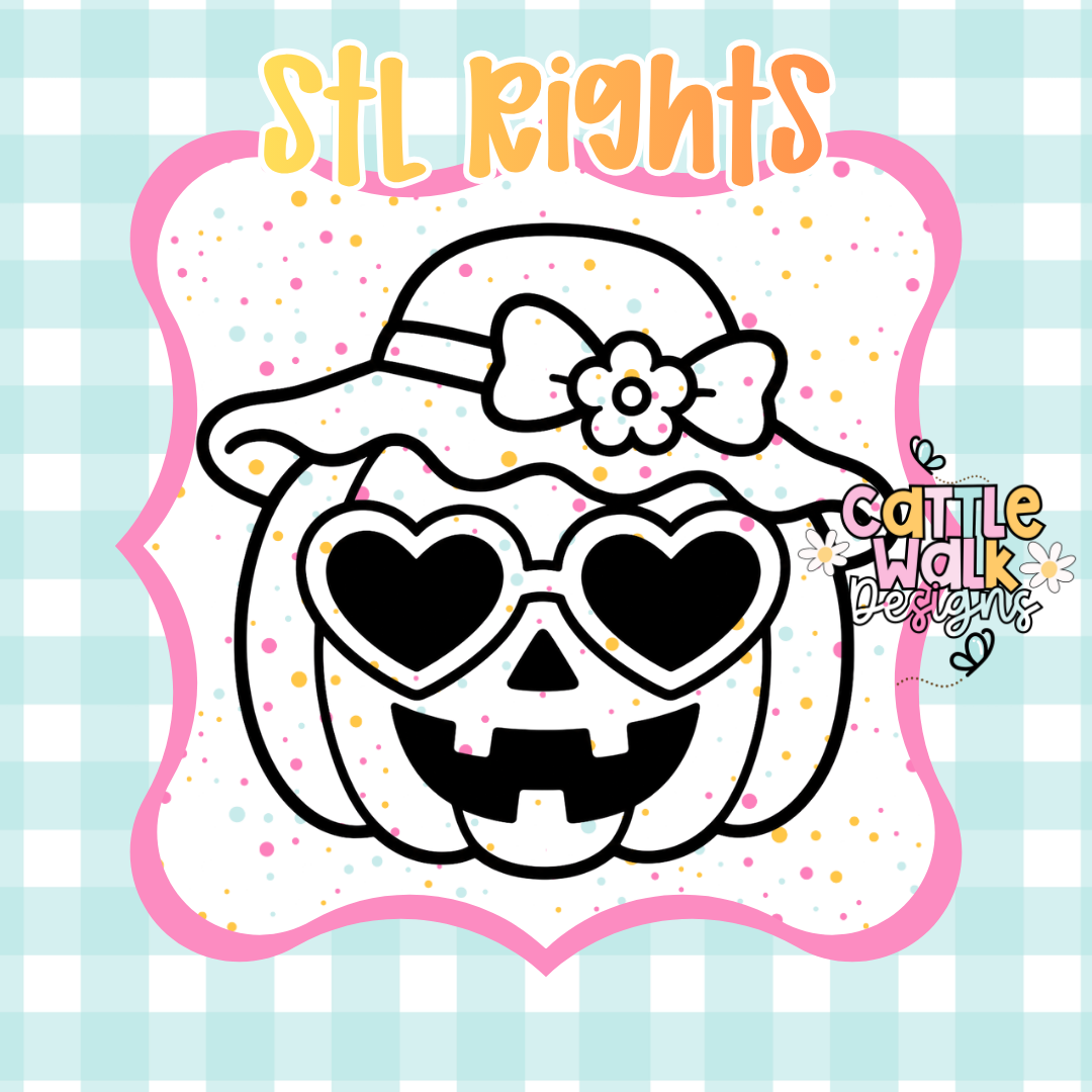 Spooky Cute Pumpkin STL Rights | CWD Style