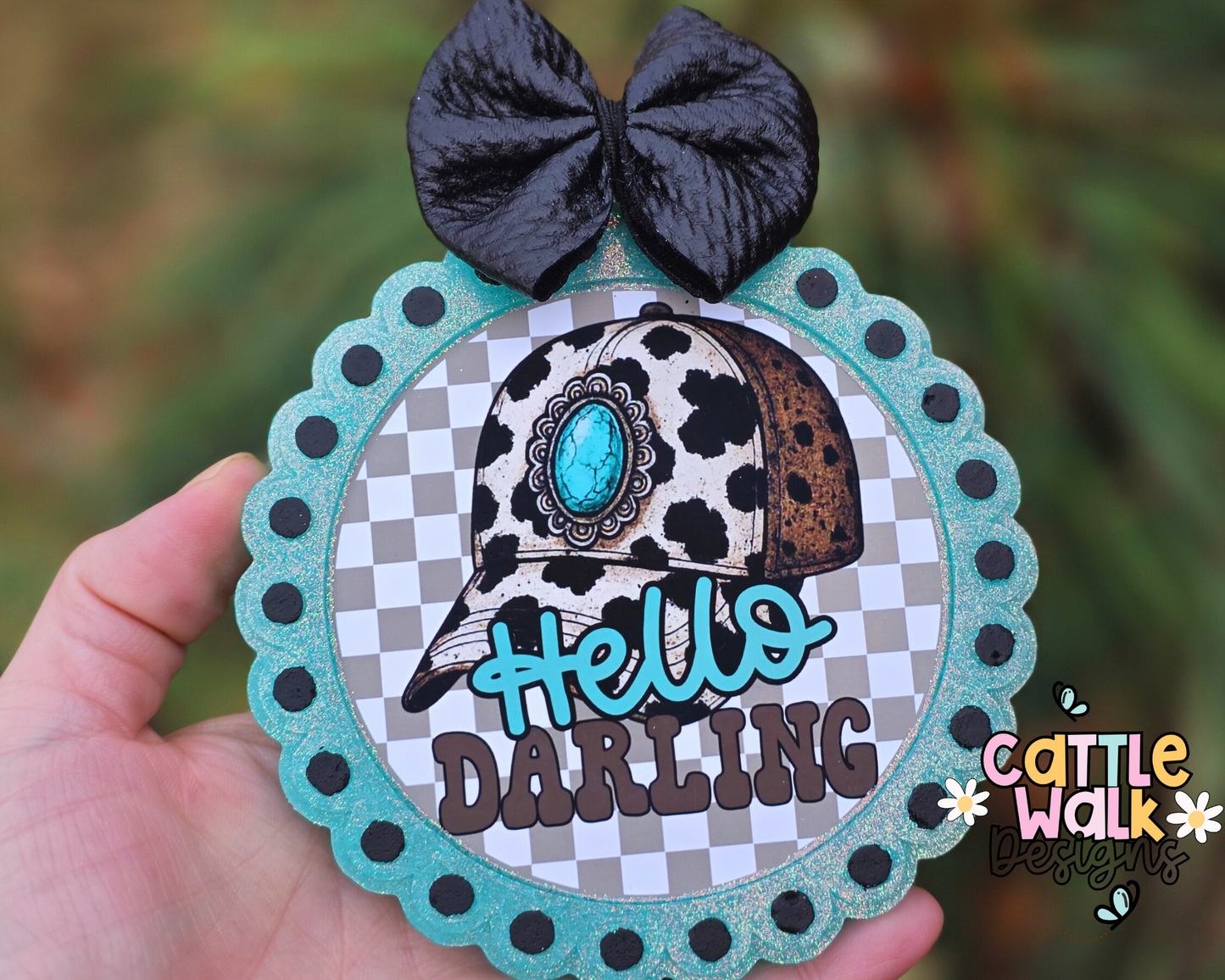 Hello Darling Cowgirl Hat Freshie – Discounted Overbaked Freshie – Fancy Don’t Let Me Down Scent