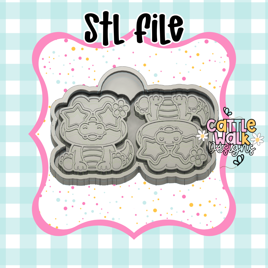 Gator Vent Clip STL Freshie Mold File Set