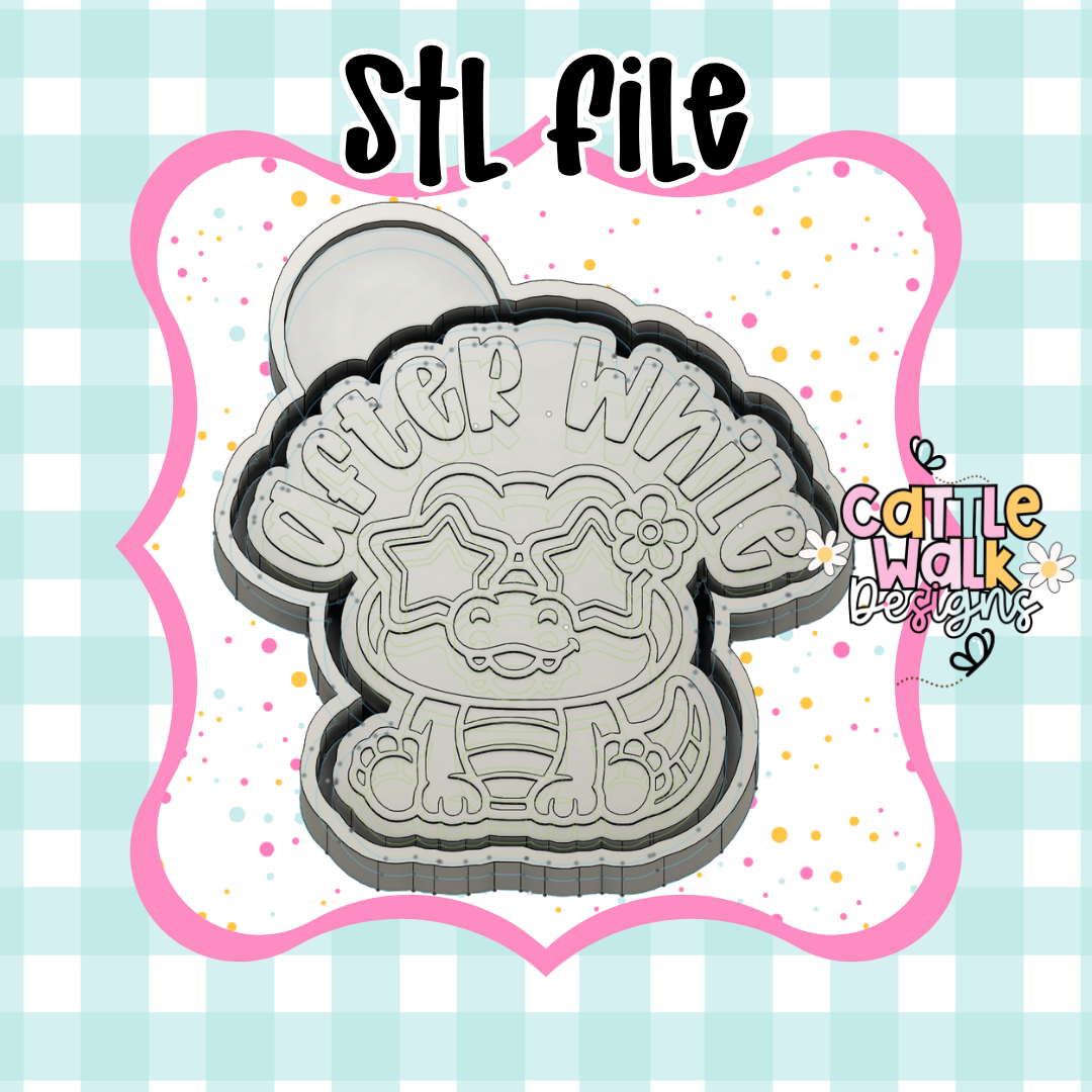 After While Crocodile STL Freshie Mold File