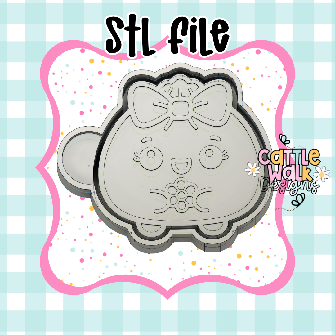 Cute Floral Dumplin STL | Freshie Mold Design