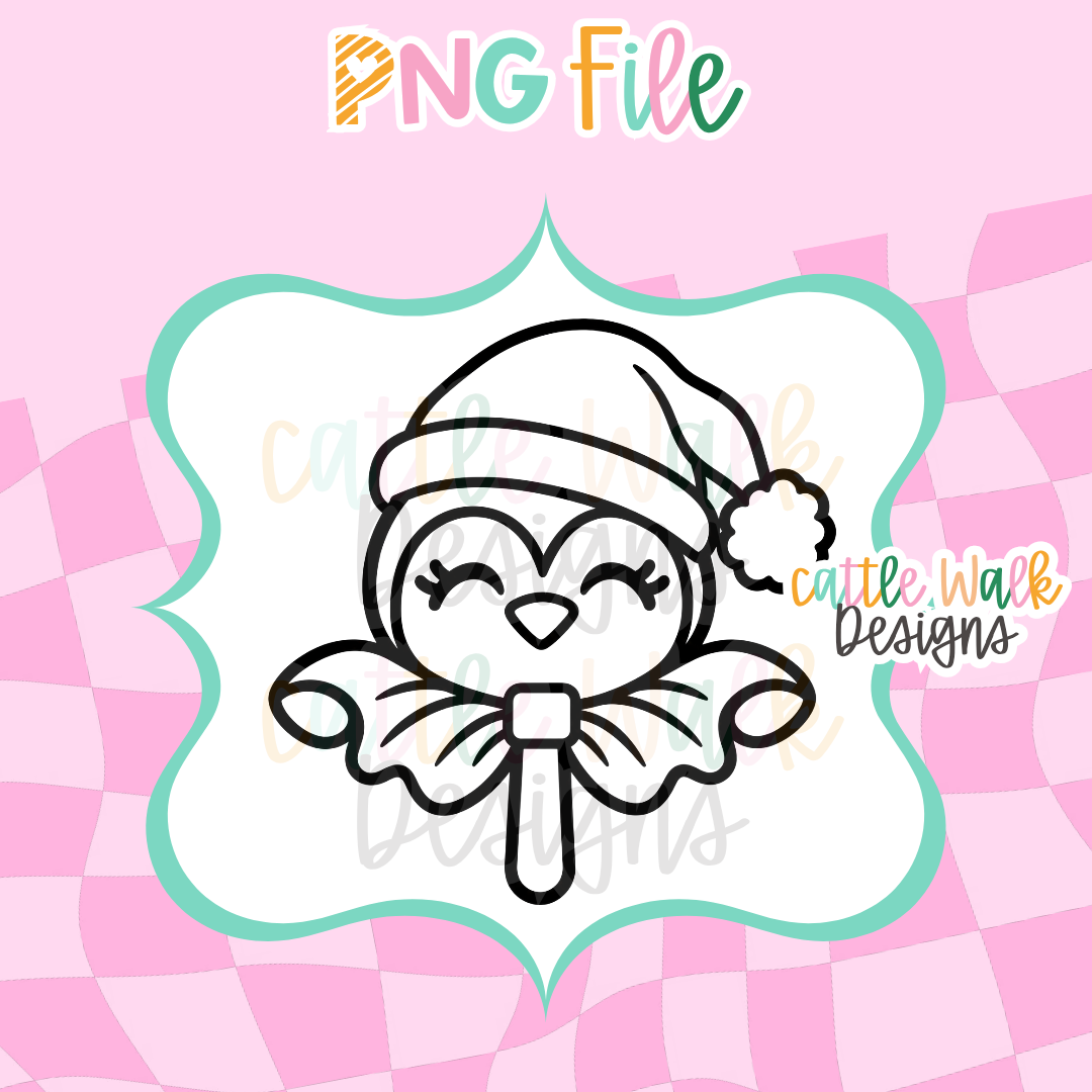 Penguin Lollipop PNG | Christmas Penguin Freshie Design