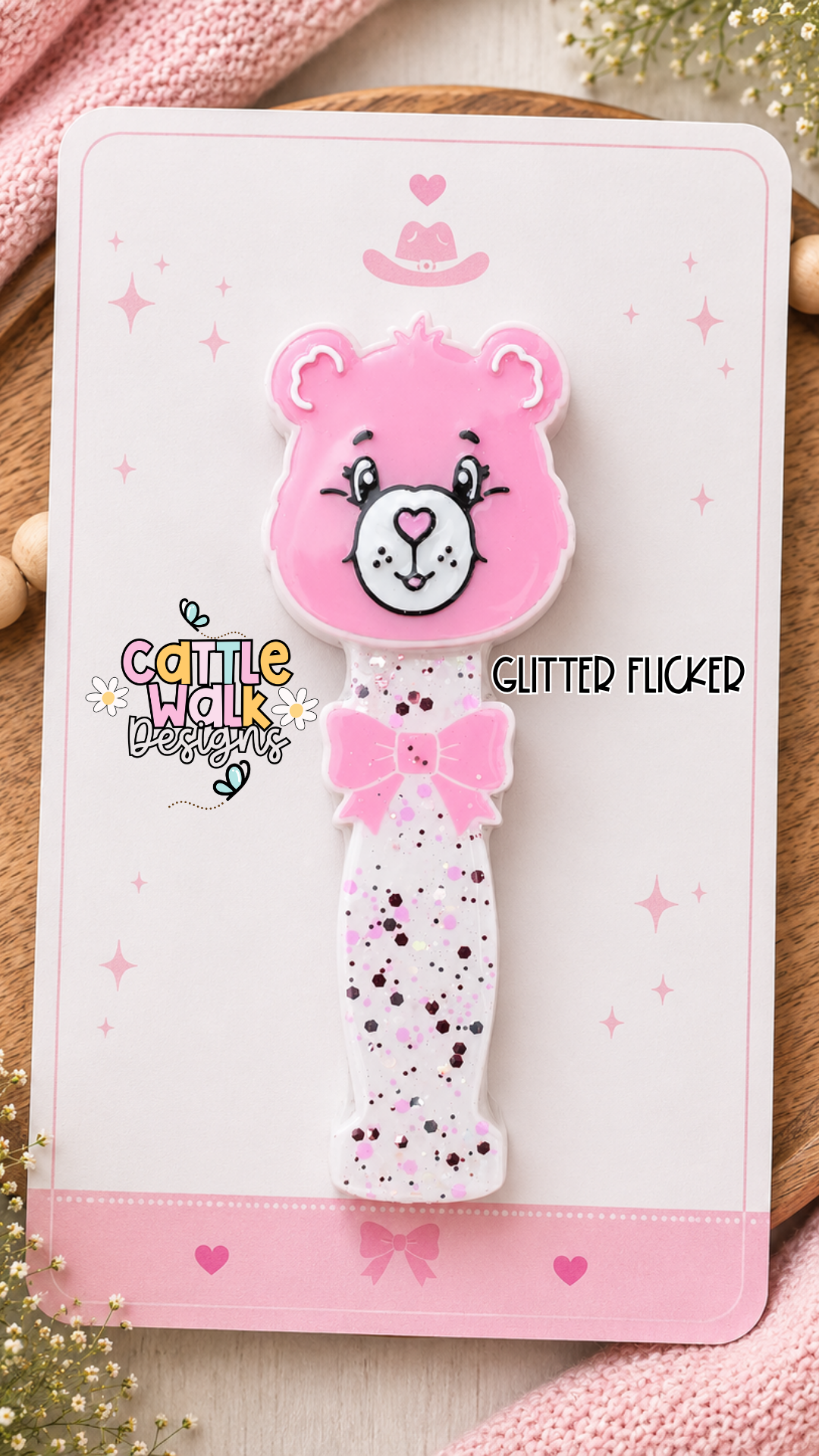 Custom Glitter Flicker | Freshie Glitter Removal Tool | Choose Your Color