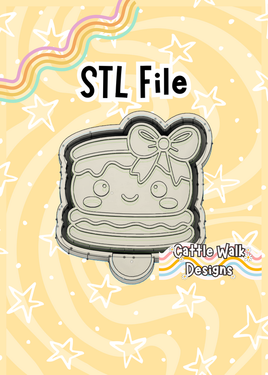 Cute Smores with Bow STL Freshie Mold Digital Download