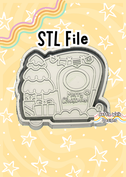 Christmas Camper STL File – Retro Holiday Camper with Tree & Presents