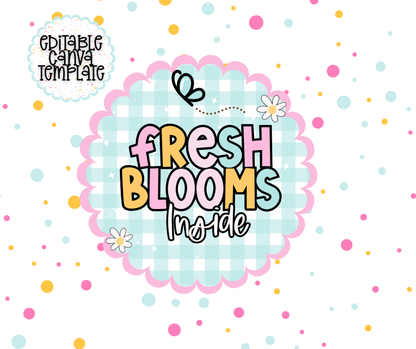 Bloom Collection Packaging Stickers – Editable Canva Template | Small Business Thank You Stickers
