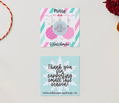 Custom Business Scratch-Off Cards | Personalized Double-Sided Printing