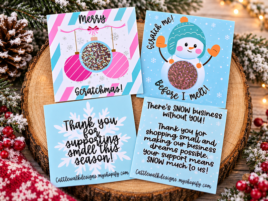 Custom Business Scratch-Off Cards | Personalized Double-Sided Printing