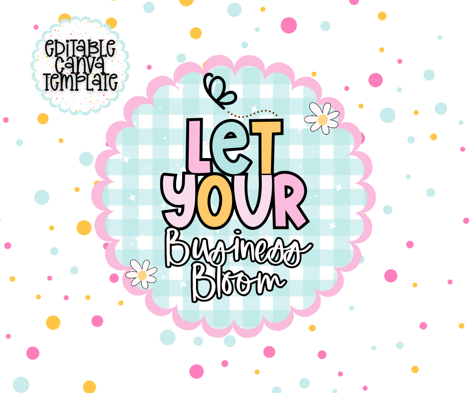 Bloom Collection Packaging Stickers – Editable Canva Template | Small Business Thank You Stickers
