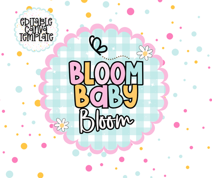 Bloom Collection Packaging Stickers – Editable Canva Template | Small Business Thank You Stickers