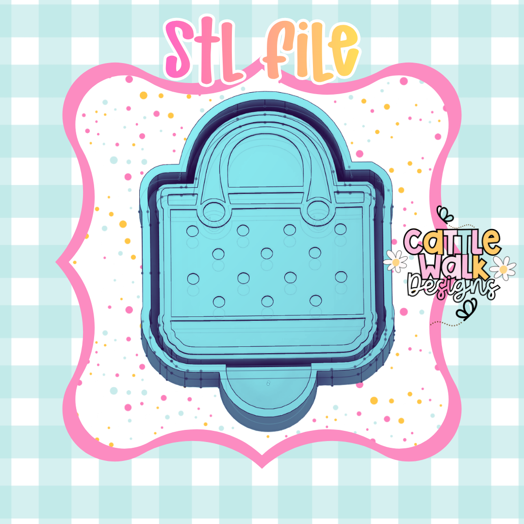 Beach Bag Freshie Mold STL File | Summer Purse Design