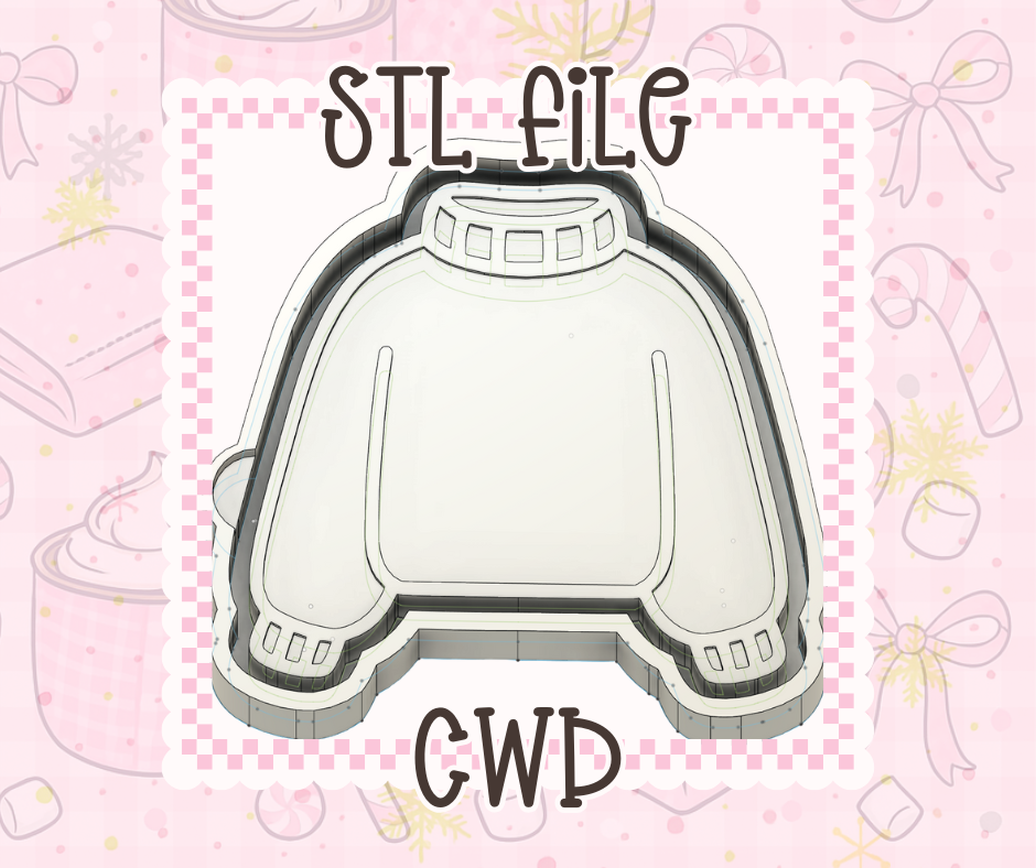 Cozy Sweater Cardstock STL File
