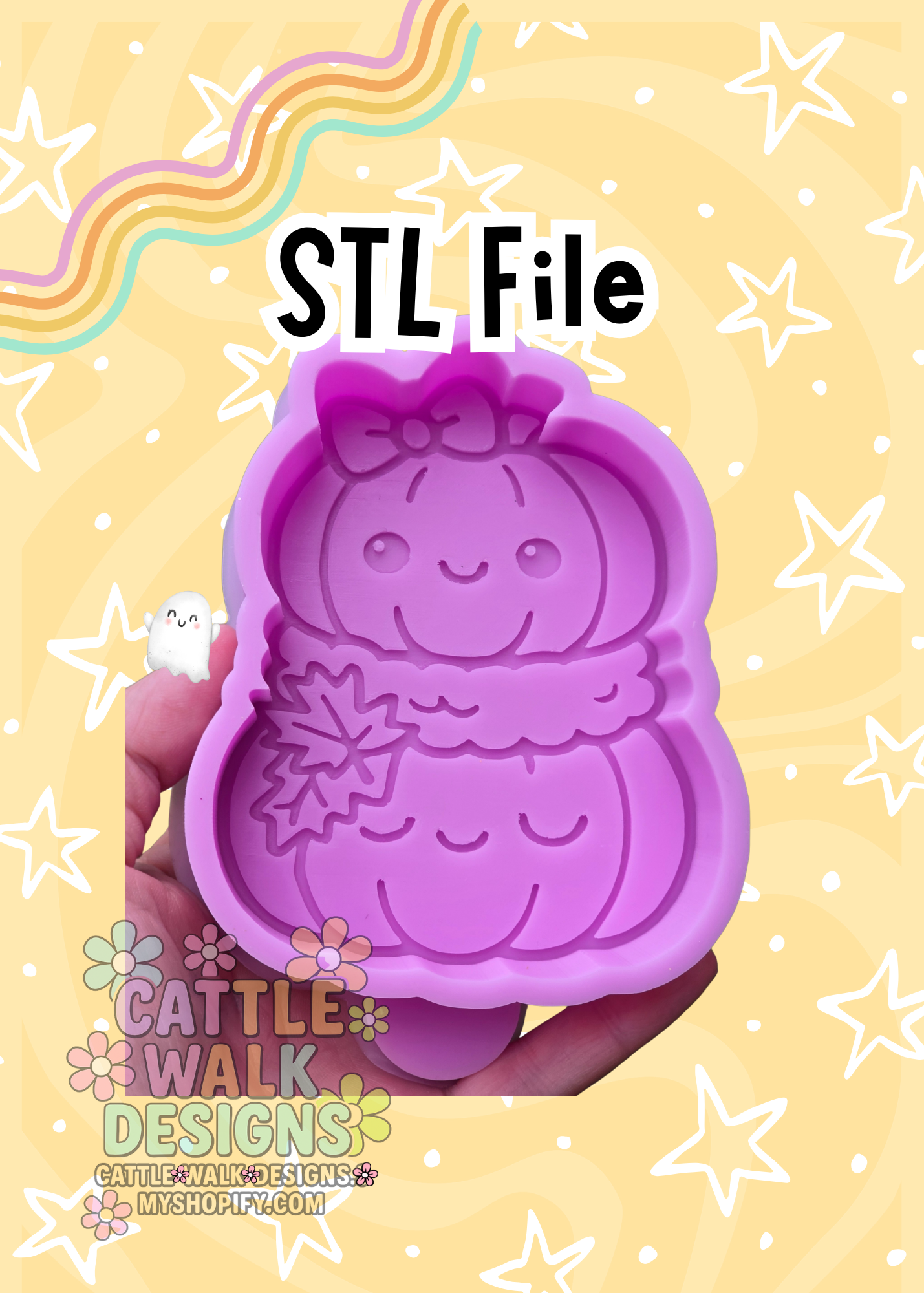 Fall Stacked Pumpkin STL