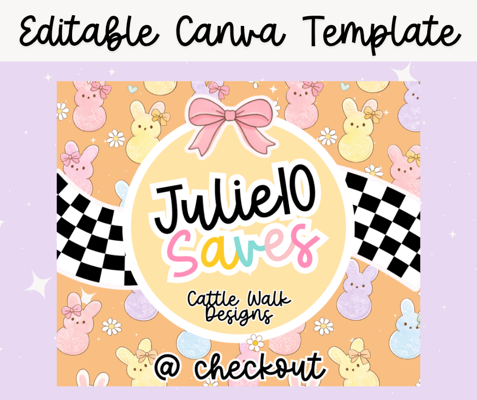 Editable Easter Rep Code Canva Templates – Small Business Social Media Graphics (5 Designs)