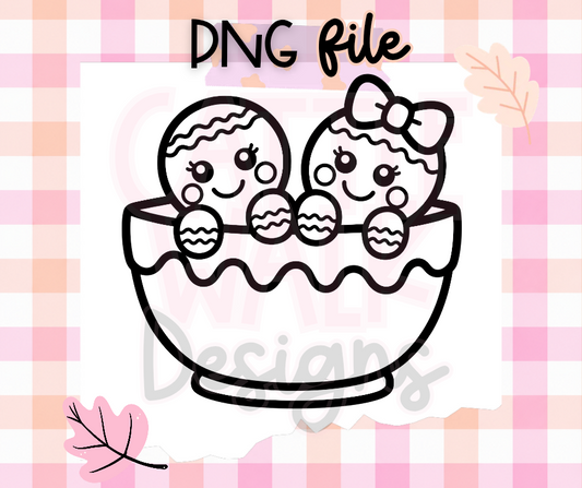 Gingerbread Mixing Bowl PNG