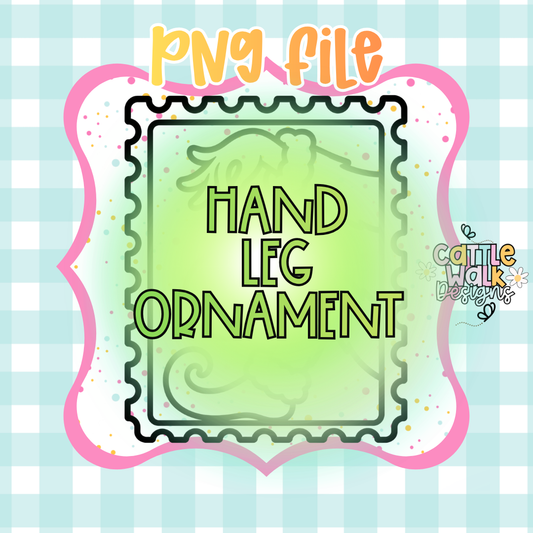 Christmas Handprint Ornament Stamp PNG | Kids Christmas Craft Digital Download | Handprint Sublimation PNG | Printable Design