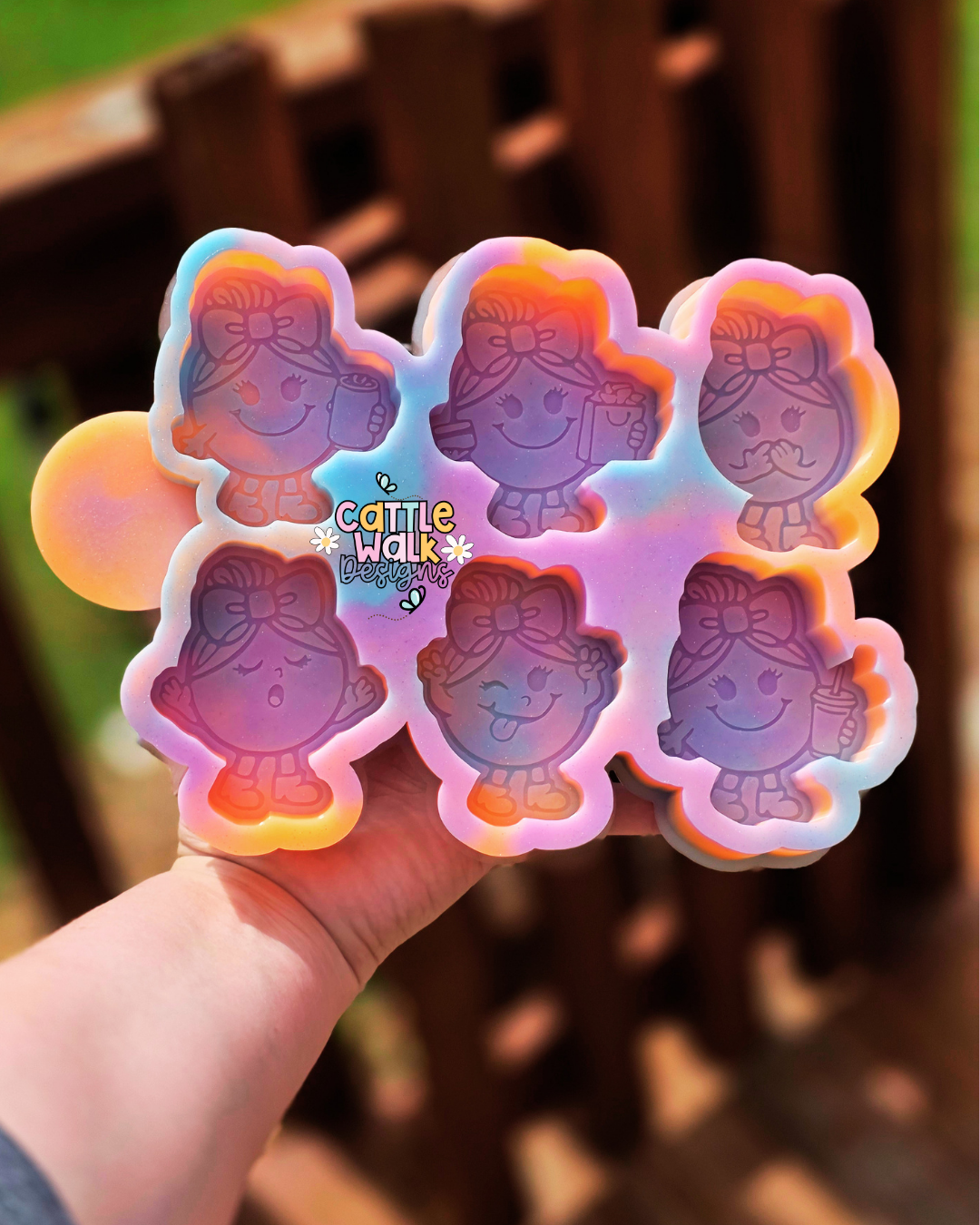 Little Miss Personalities Freshie Sampler STL File (6-in-1 Mold)