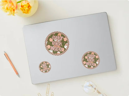 Sugar & Spice Editable Business Card Template + 6 Sweet Packaging Stickers | Gingerbread Canva Thank You Card for Small Businesses