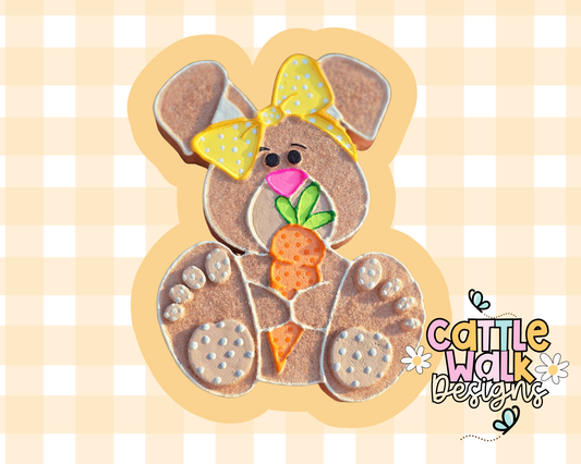 Bunny with Bow Freshie – Fruit Loops Scent – Ready to Ship Car Freshie