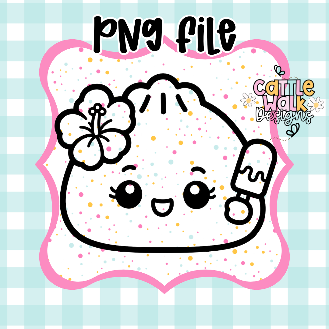 Popsicle Dumplin PNG | CWD-Style Kawaii Summer File