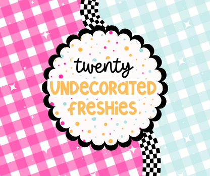 20 Baked Mystery Freshie Blanks, Scented & Ready to Decorate | Wholesale Bundles by Cattle Walk Designs