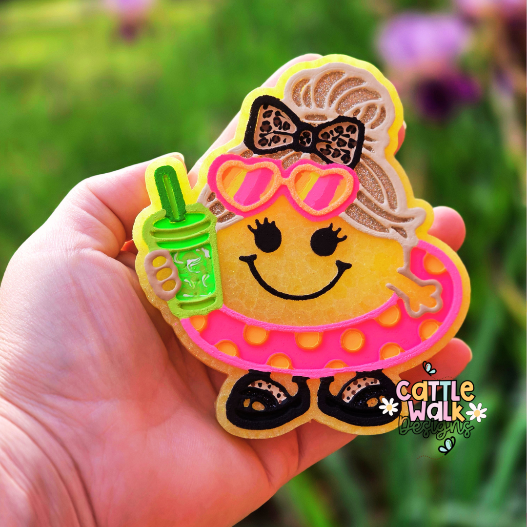RTS Summer Smiley Freshie | Under The Sea Scent | Pool Float Smiley Car Freshie | Trendy Summer Decor