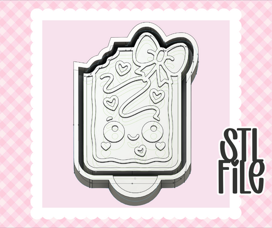 Cute Dessert Treat with Bow STL File | Chunky Bold Mold-Ready 3D Print | Freshie & Craft Mold Design