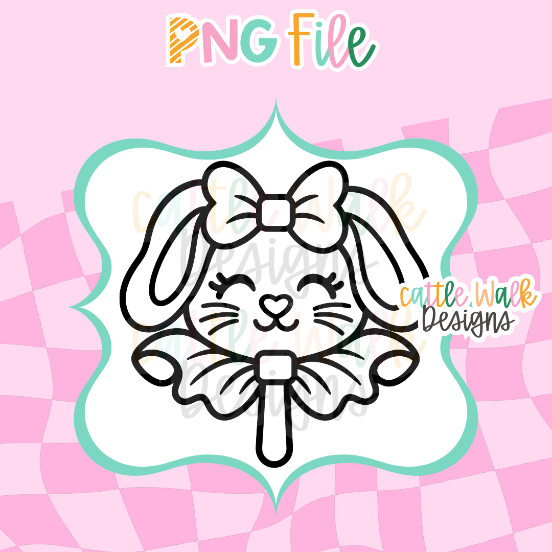 Bunny Lollipop PNG | Easter Bunny Freshie Design