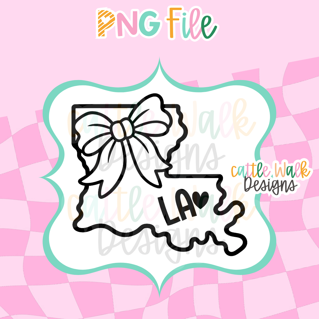 State PNG Bundle | State Bow Freshie Designs | USA State PNG Collection