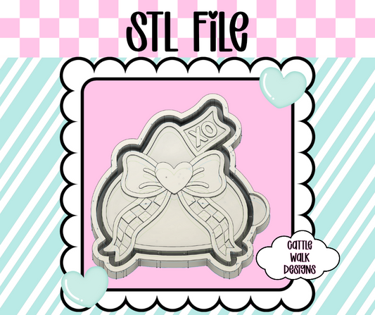 Candy Kiss STL File – Sweet Valentine Freshie Mold with Bow | 3D Print File for Holiday or Everyday Designs | Cattle Walk Designs Exclusive