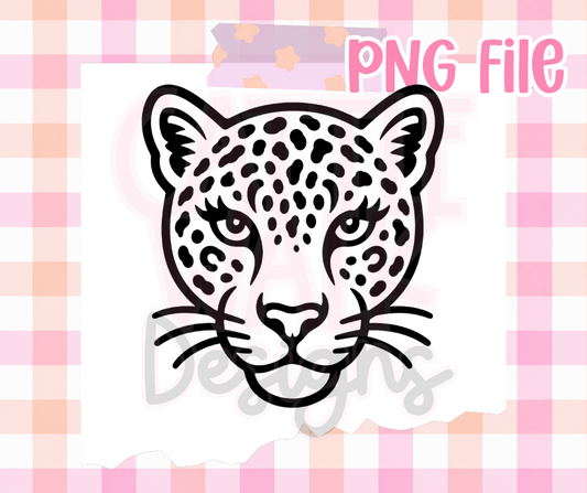 Leopard Head PNG | Girly Leopard PNG