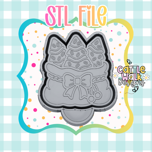 Christmas Tree Gift Bag STL File | 3D Printable Mold Housing | Holiday Freshie Mold STL | Digital Download