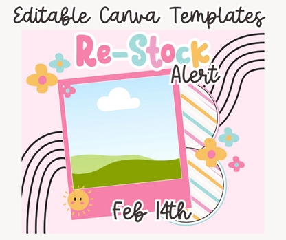 Pink Pop Promo Pack – Editable Canva Templates for Small Businesses