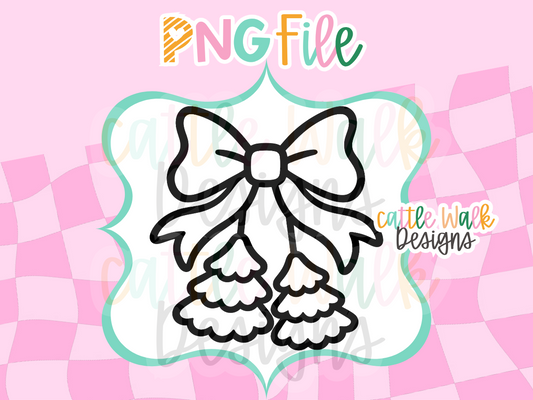 Christmas Tree Bow PNG | Hanging Christmas Trees Freshie Design | Holiday PNG