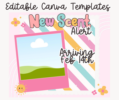 Pink Pop Promo Pack – Editable Canva Templates for Small Businesses