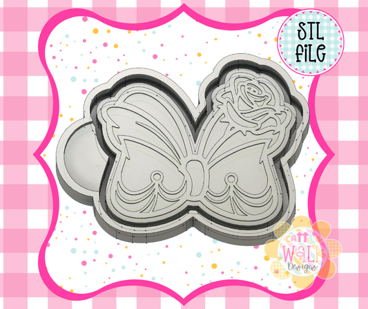 Western Bow Freshie Mold STL | Rose Bow Freshie STL File | Cowgirl Bow Mold | 3D Printed Freshie Mold | Cattle Walk Designs