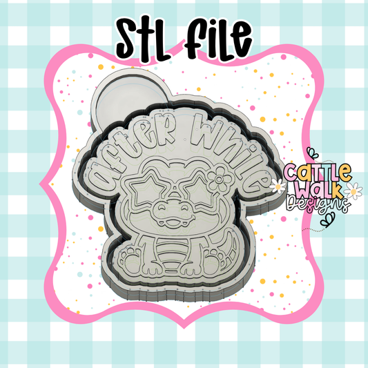After While Crocodile STL Freshie Mold File