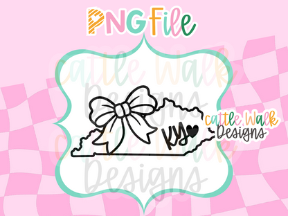 State PNG Bundle | State Bow Freshie Designs | USA State PNG Collection