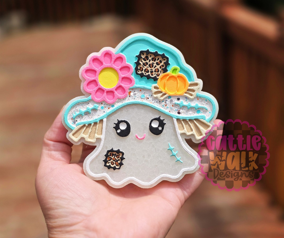 Summerween Ghost Freshie | Pandora Skies Car Freshie | Cute Ghost Air Freshener | Halloween Summer Decor