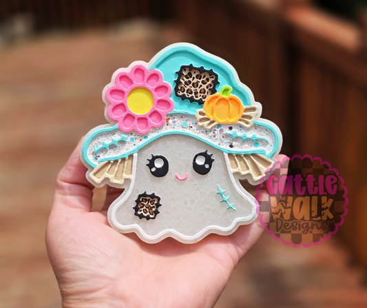 Summerween Ghost Freshie | Pandora Skies Car Freshie | Cute Ghost Air Freshener | Halloween Summer Decor