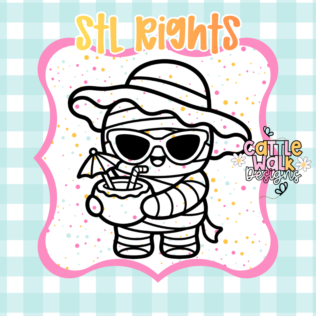 Summerween Mummy STL Rights File