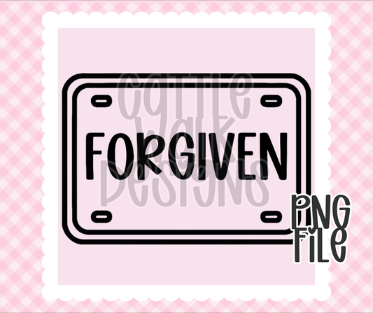 License Plate PNG Bundle | Bold Black & White Outline Designs | Freshie & Craft PNG Pack