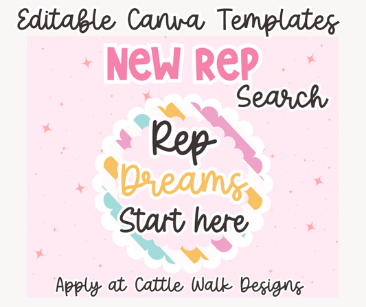 Pink Pop Promo Pack – Editable Canva Templates for Small Businesses