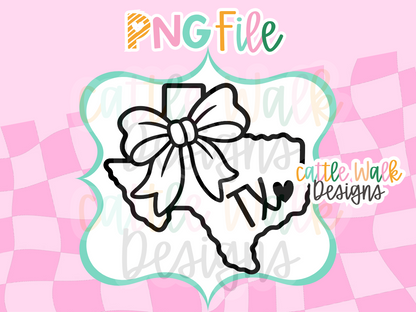 State PNG Bundle | State Bow Freshie Designs | USA State PNG Collection